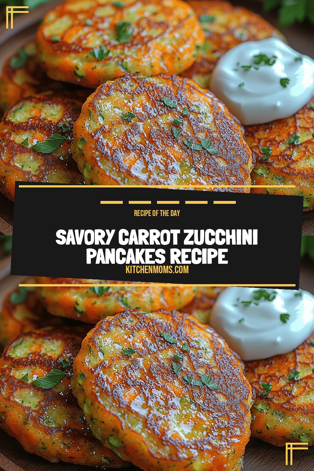 Savory Carrot Zucchini Pancakes Recipe