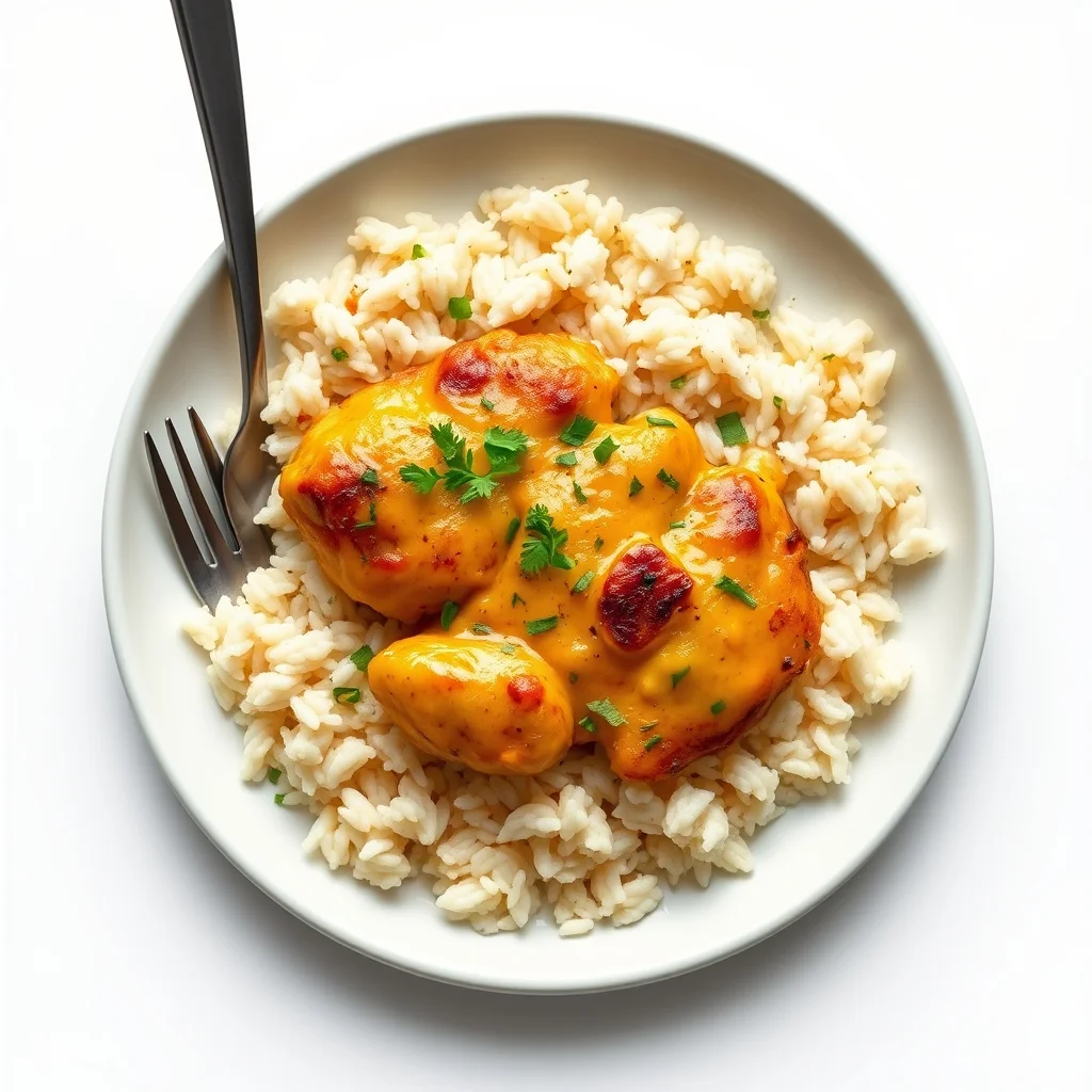 One-Pan Cheesy Chicken and Rice Skillet