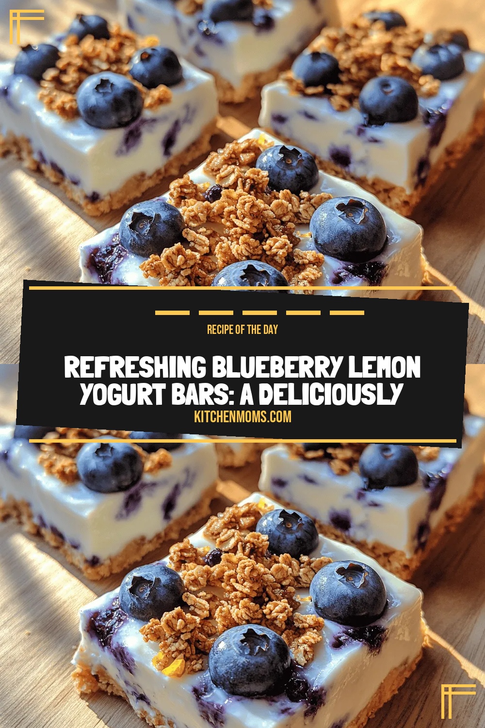 Refreshing Blueberry Lemon Yogurt Bars: A Deliciously Healthy Treat