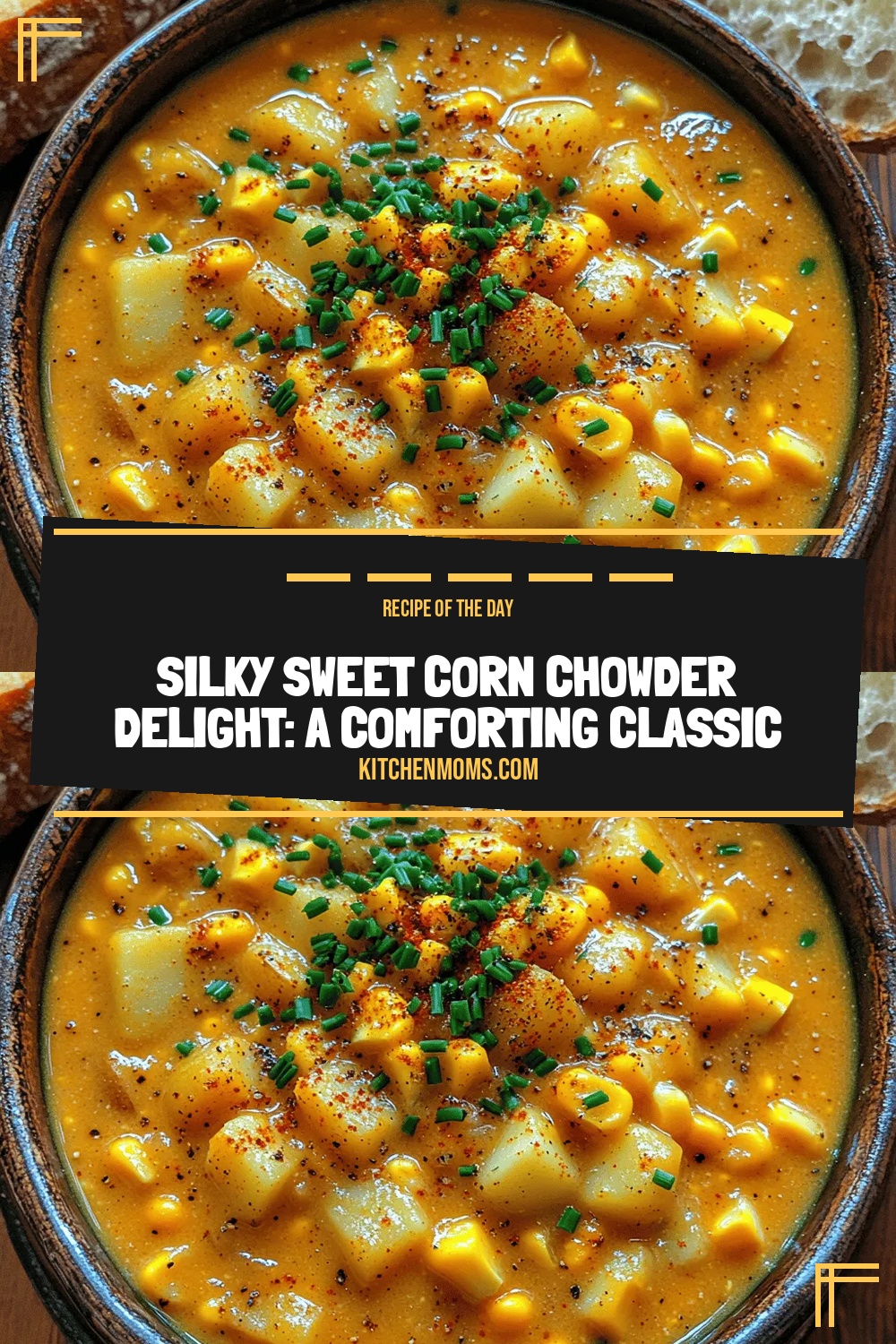 Silky Sweet Corn Chowder Delight: A Comforting Classic