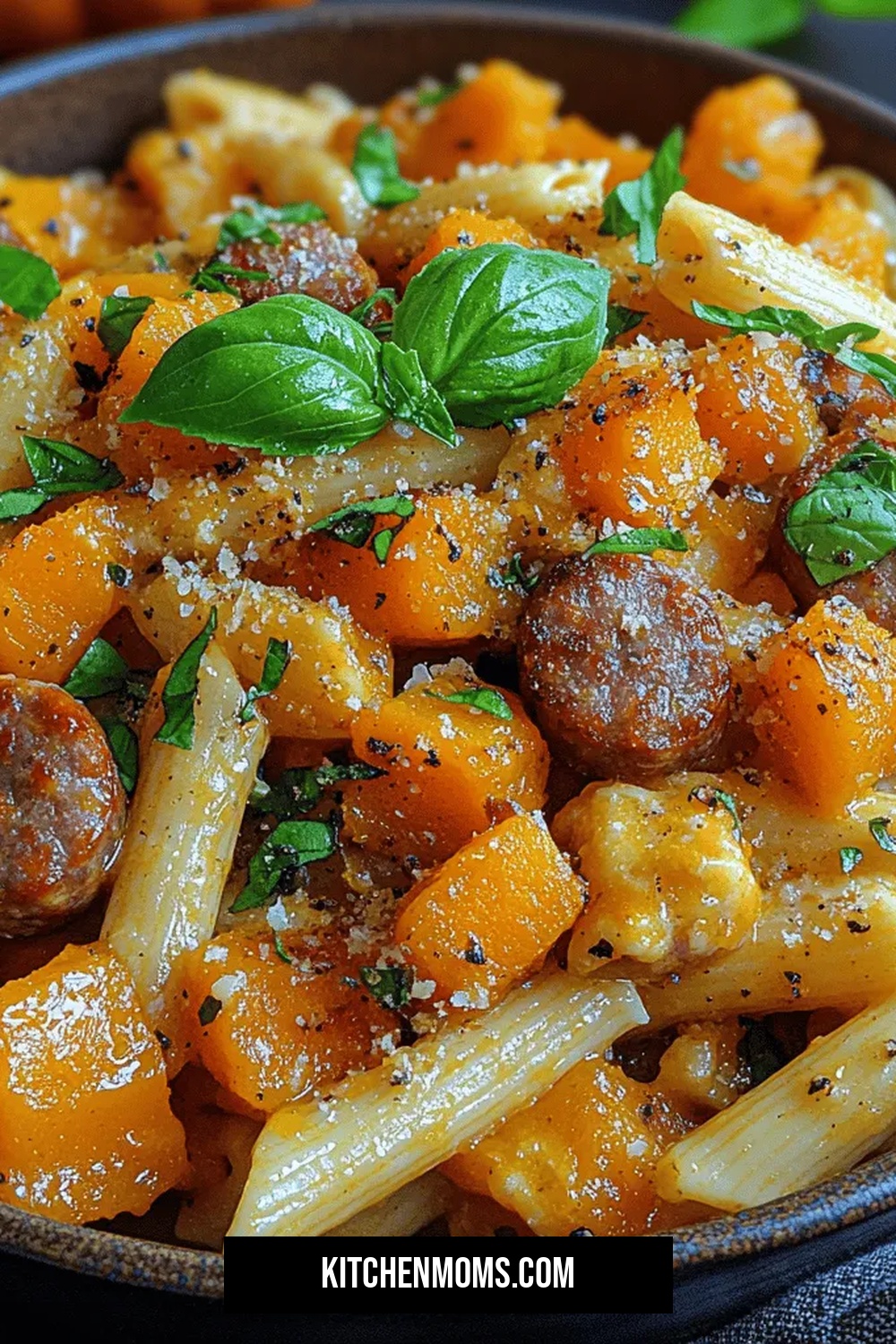Cozy Roasted Butternut Squash and Sausage Pasta