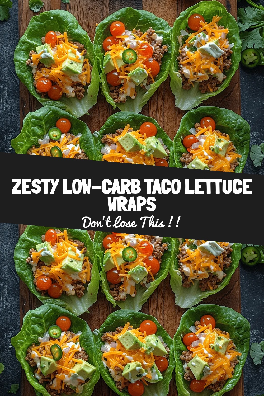Zesty Low-Carb Taco Lettuce Wraps