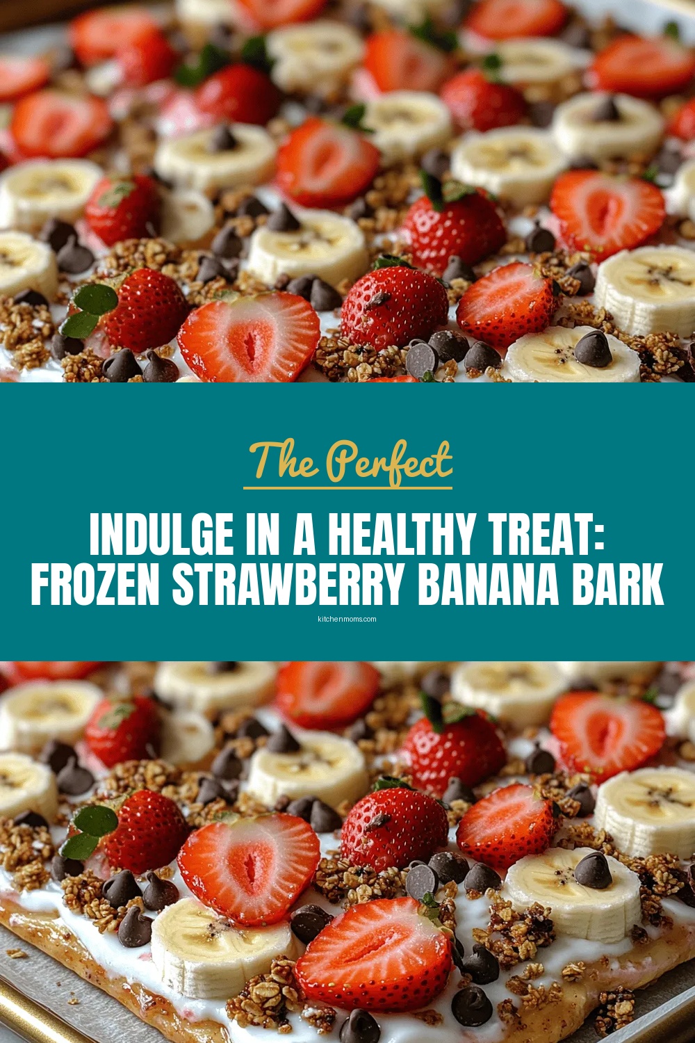 Indulge in a Healthy Treat: Frozen Strawberry Banana Bark Recipe