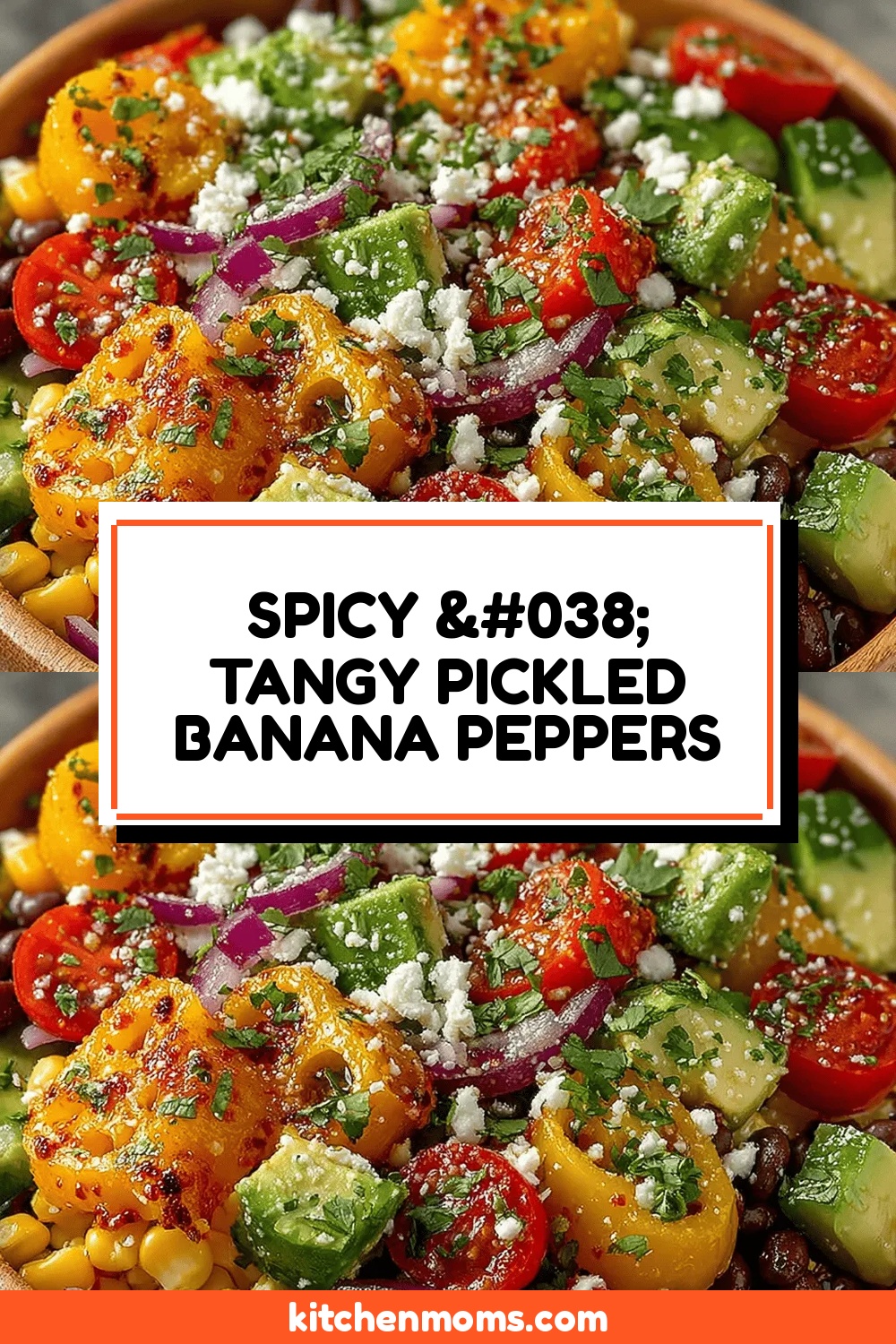 Spicy & Tangy Pickled Banana Peppers Salad Bowl