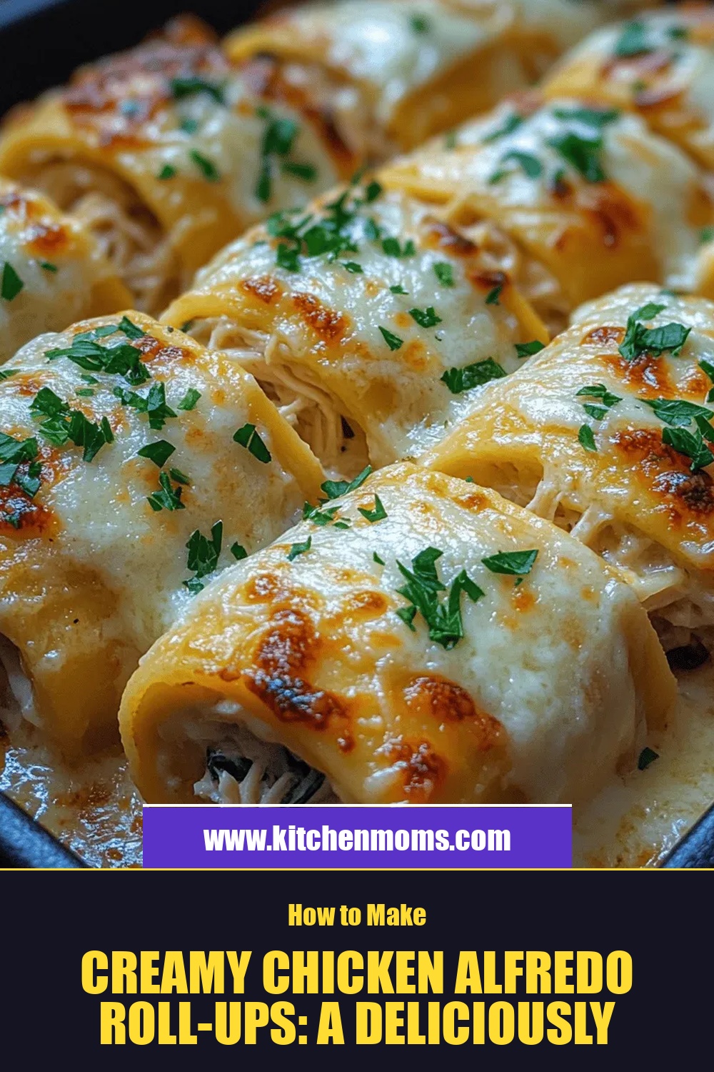 Creamy Chicken Alfredo Roll-Ups: A Deliciously Comforting Dish