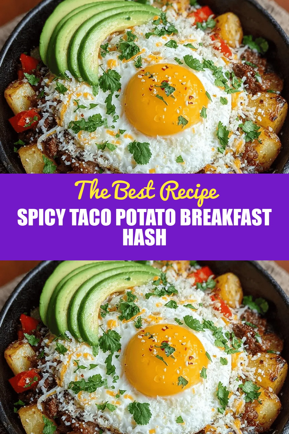 Spicy Taco Potato Breakfast Hash