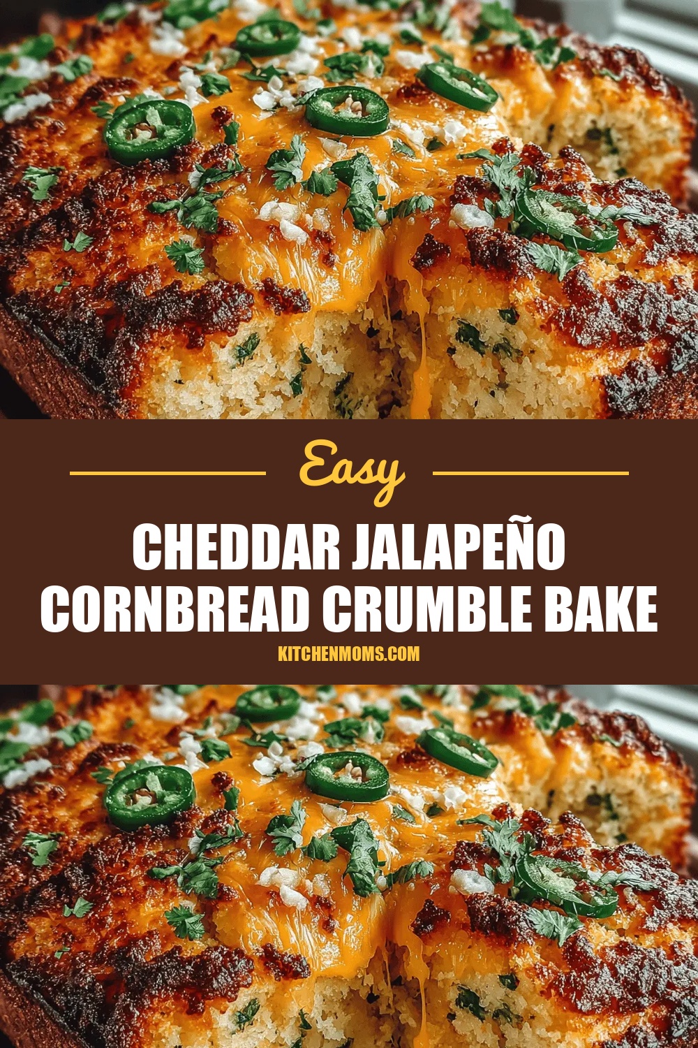 Cheddar Jalapeño Cornbread Crumble Bake