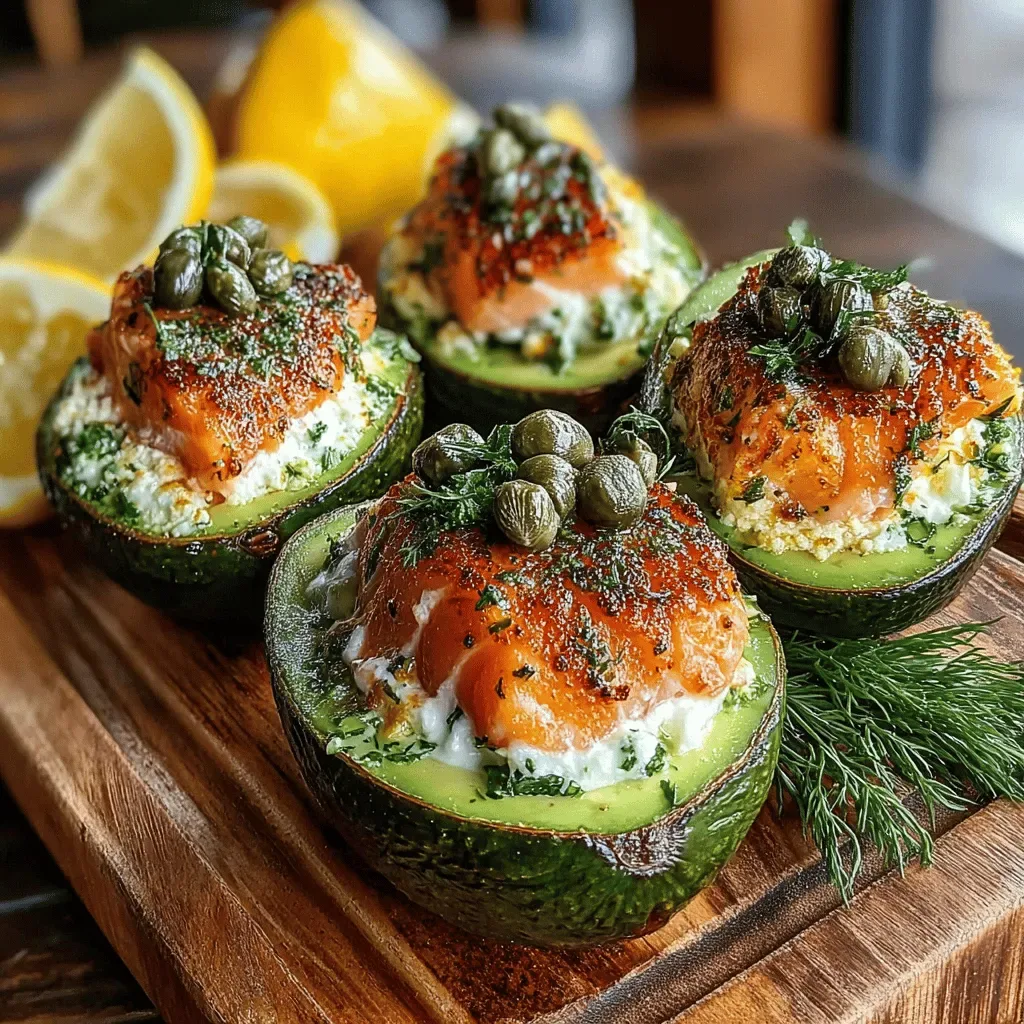 Lemon Garlic Salmon Stuffed Avocados: A Culinary Delight