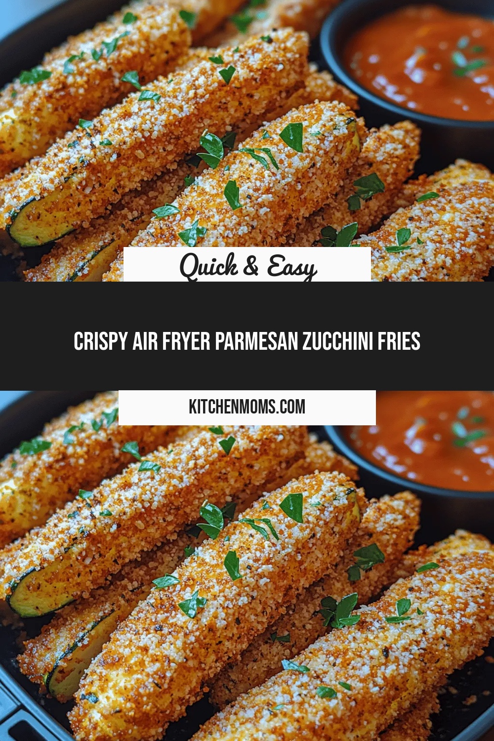 Crispy Air Fryer Parmesan Zucchini Fries
