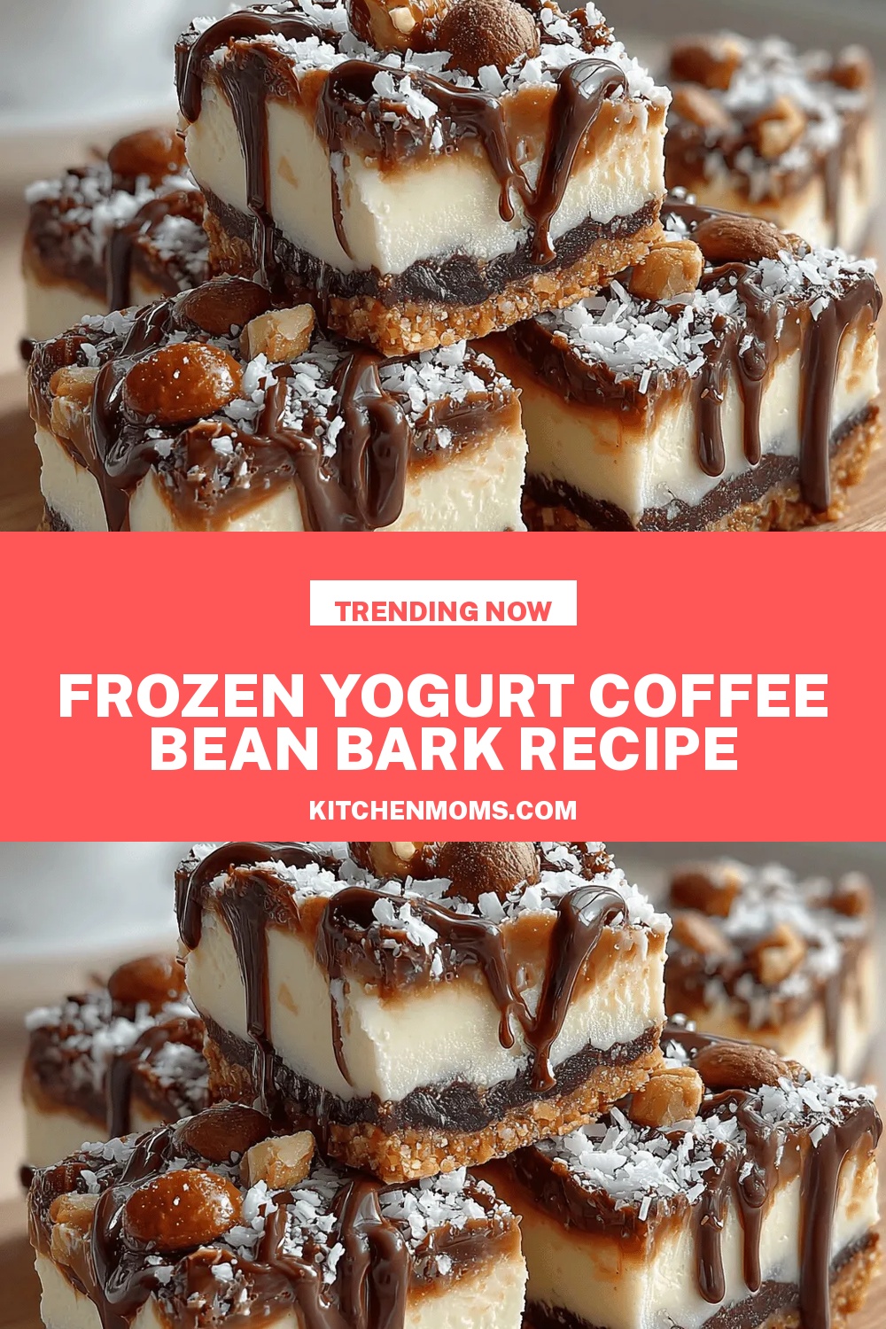 Frozen Yogurt Coffee Bean Bark Recipe