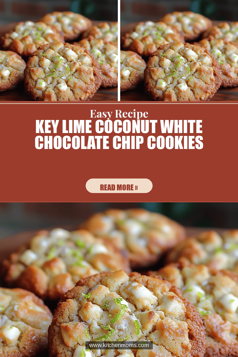 Key Lime Coconut White Chocolate Chip Cookies