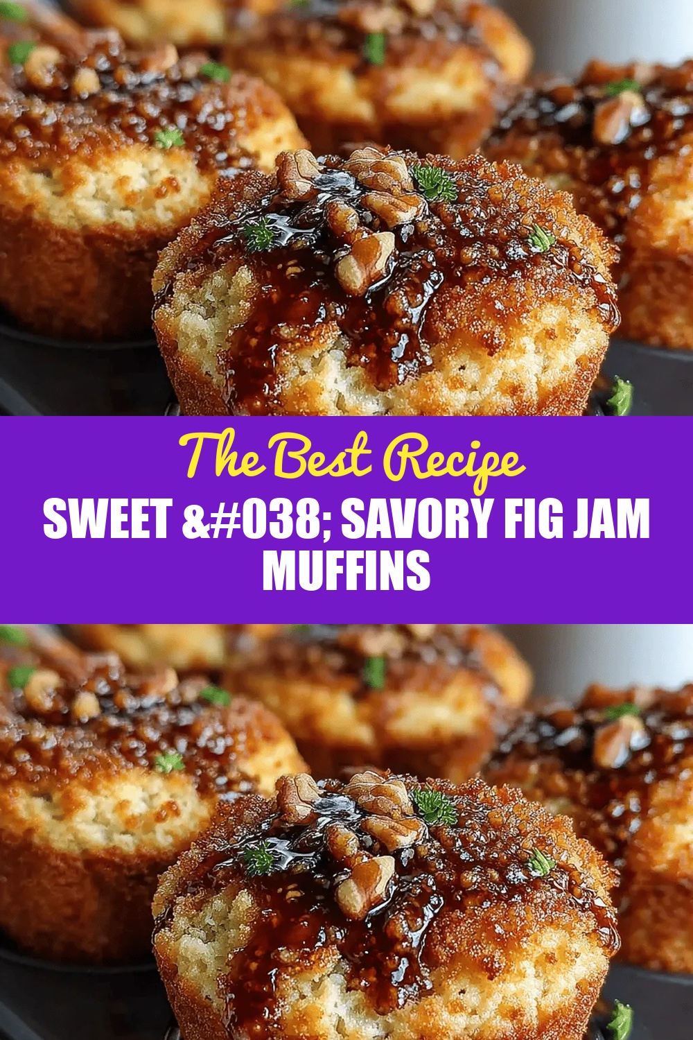 Sweet & Savory Fig Jam Muffins