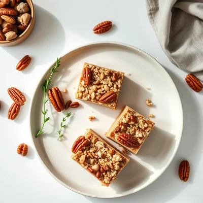 Caramel Pecan Oat Bars