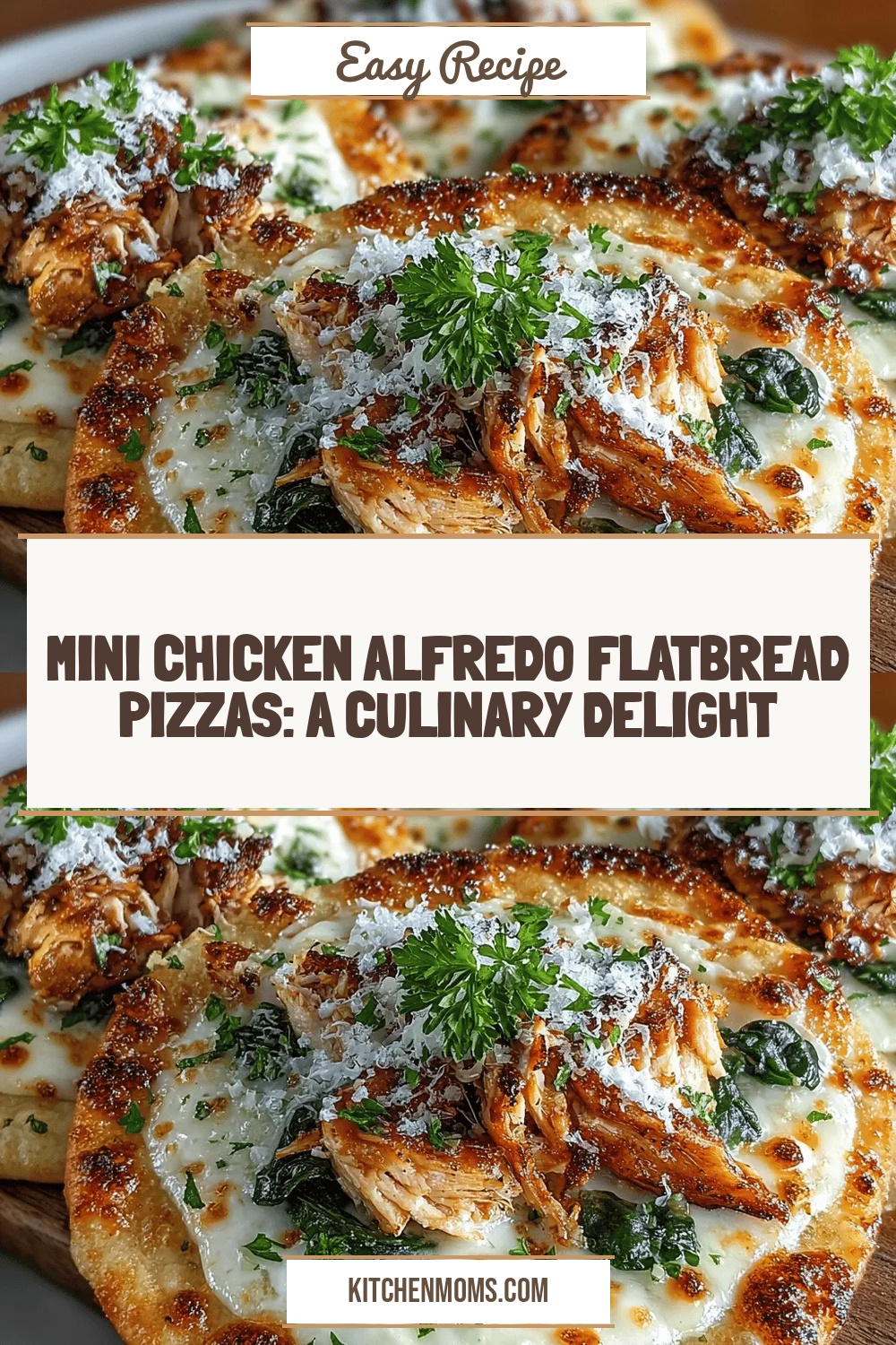 Mini Chicken Alfredo Flatbread Pizzas: A Culinary Delight