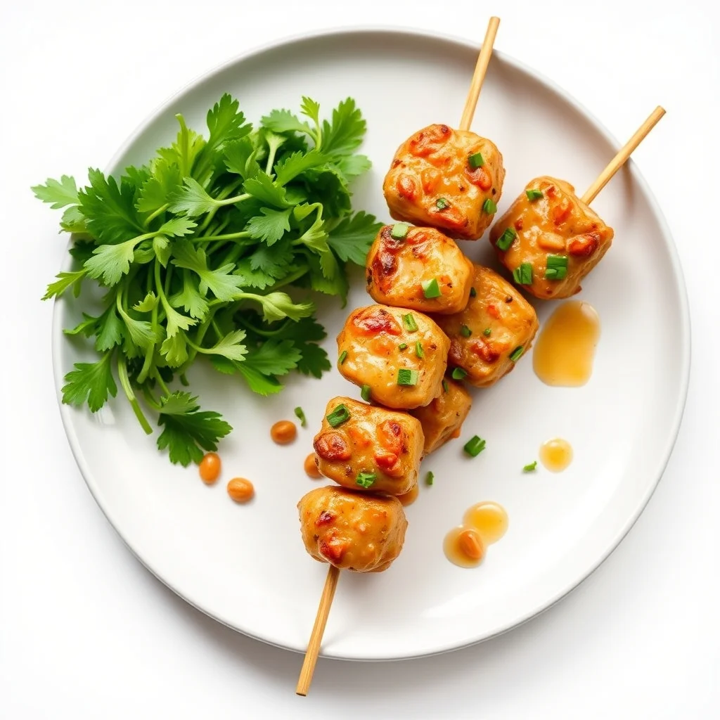 Zesty Thai Peanut Chicken Skewers