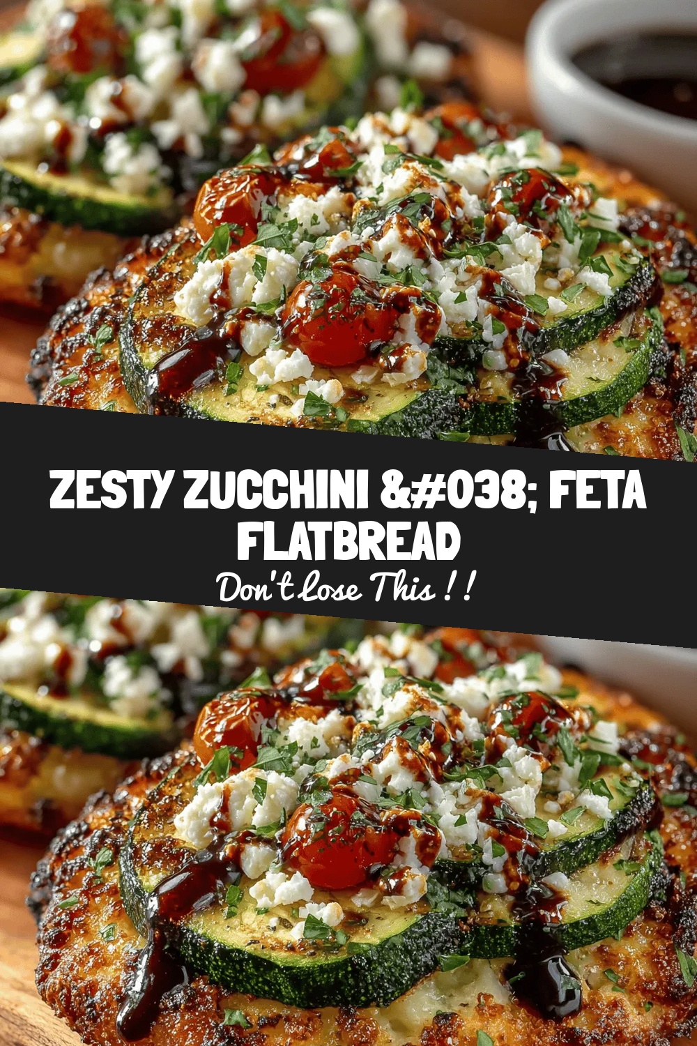 Zesty Zucchini & Feta Flatbread