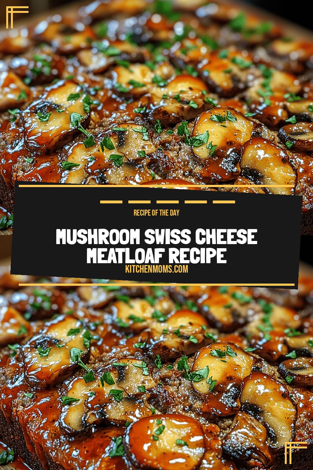 Mushroom Swiss Cheese Meatloaf Recipe