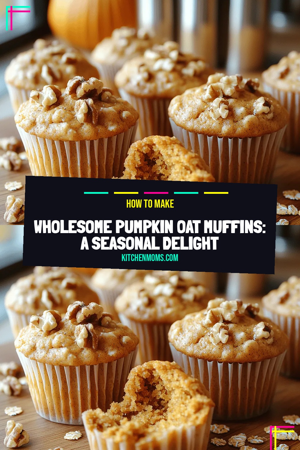 Wholesome Pumpkin Oat Muffins: A Seasonal Delight