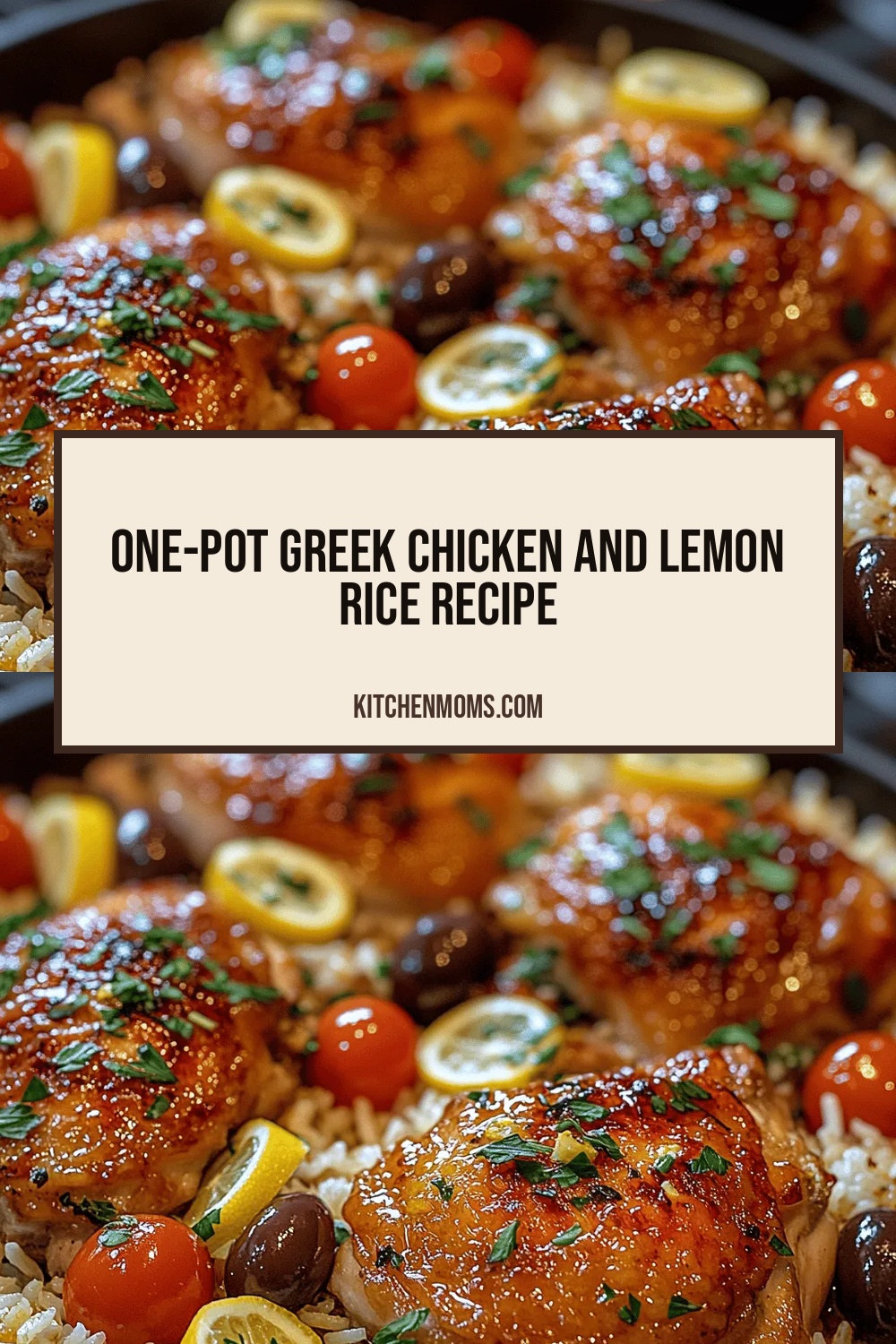One-Pot Greek Chicken and Lemon Rice Recipe