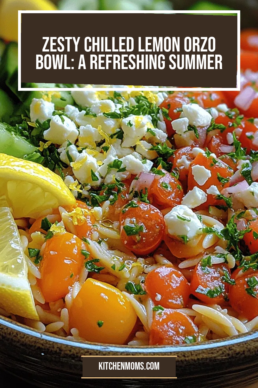 Zesty Chilled Lemon Orzo Bowl: A Refreshing Summer Delight