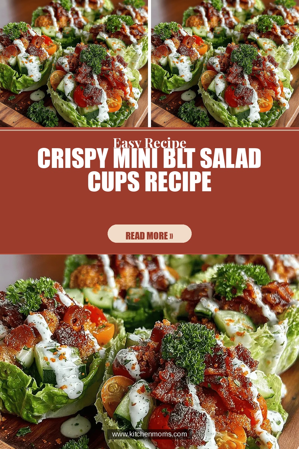 Crispy Mini BLT Salad Cups Recipe