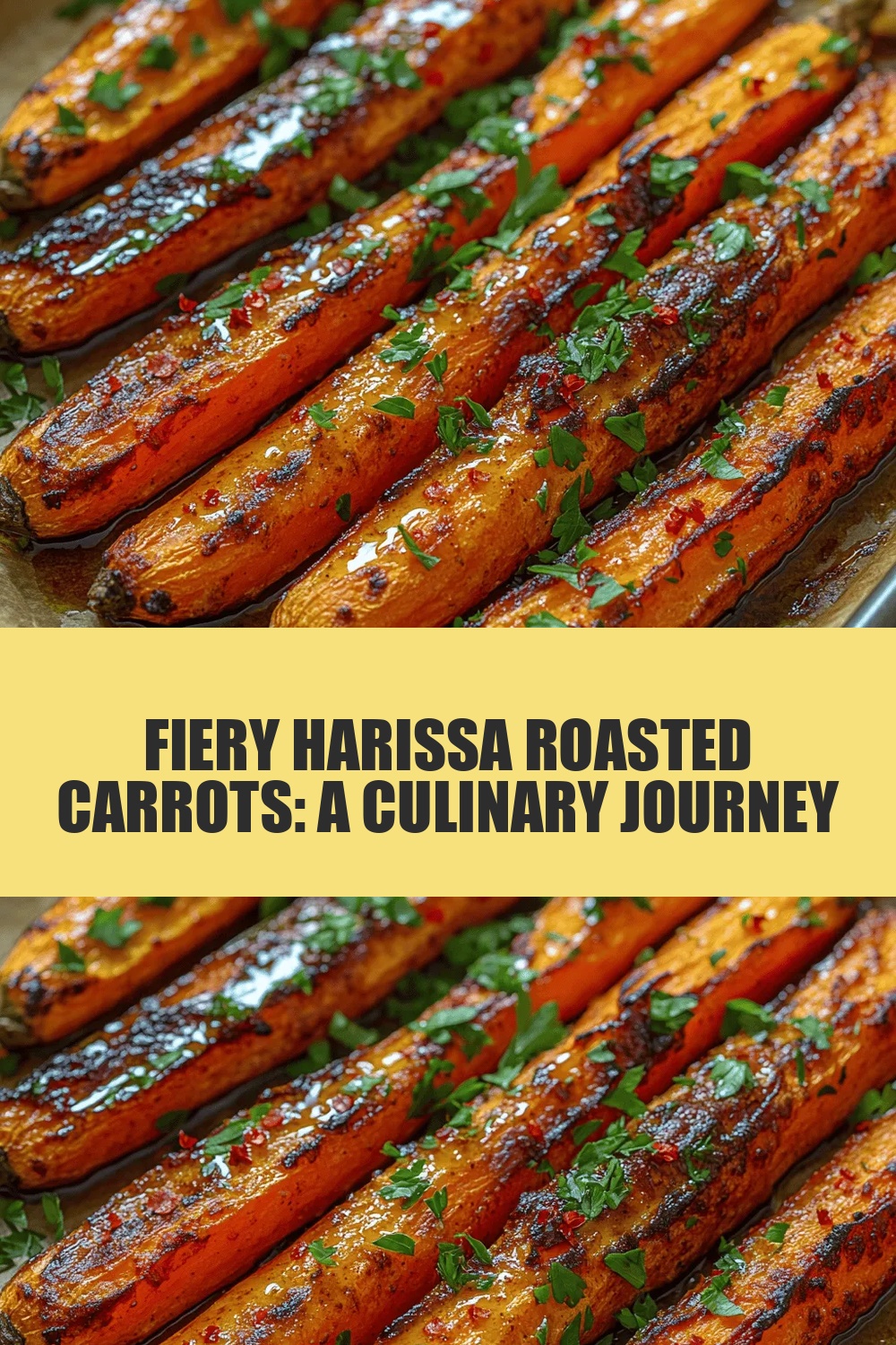 Fiery Harissa Roasted Carrots: A Culinary Journey