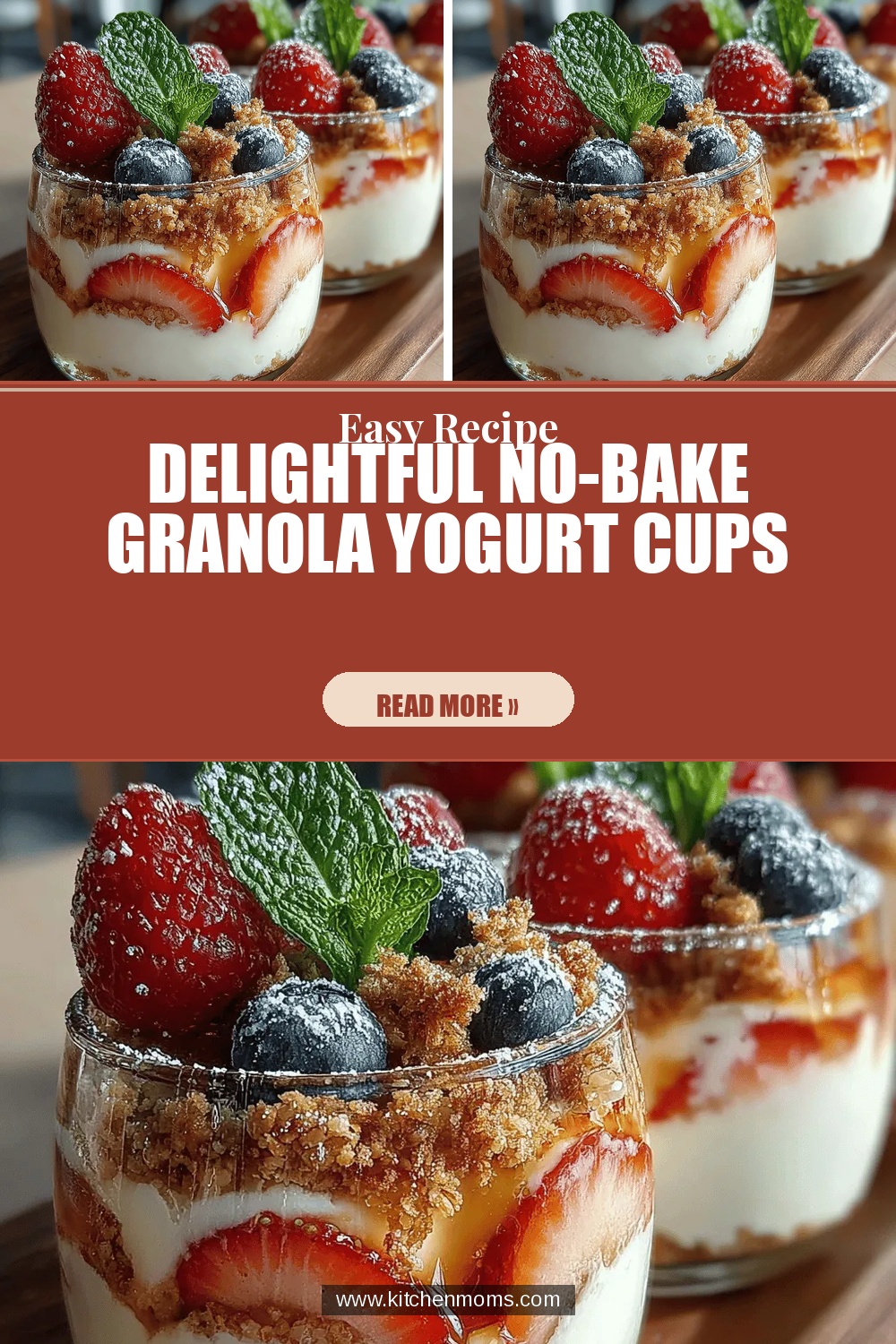 Delightful No-Bake Granola Yogurt Cups