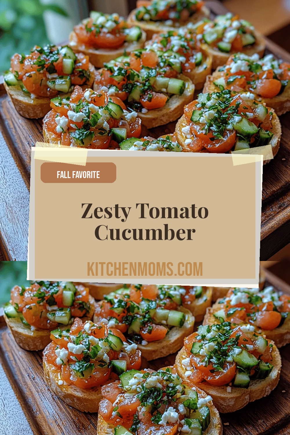 Zesty Tomato Cucumber Bruschetta: A Fresh Twist on a Classic Italian Appetizer