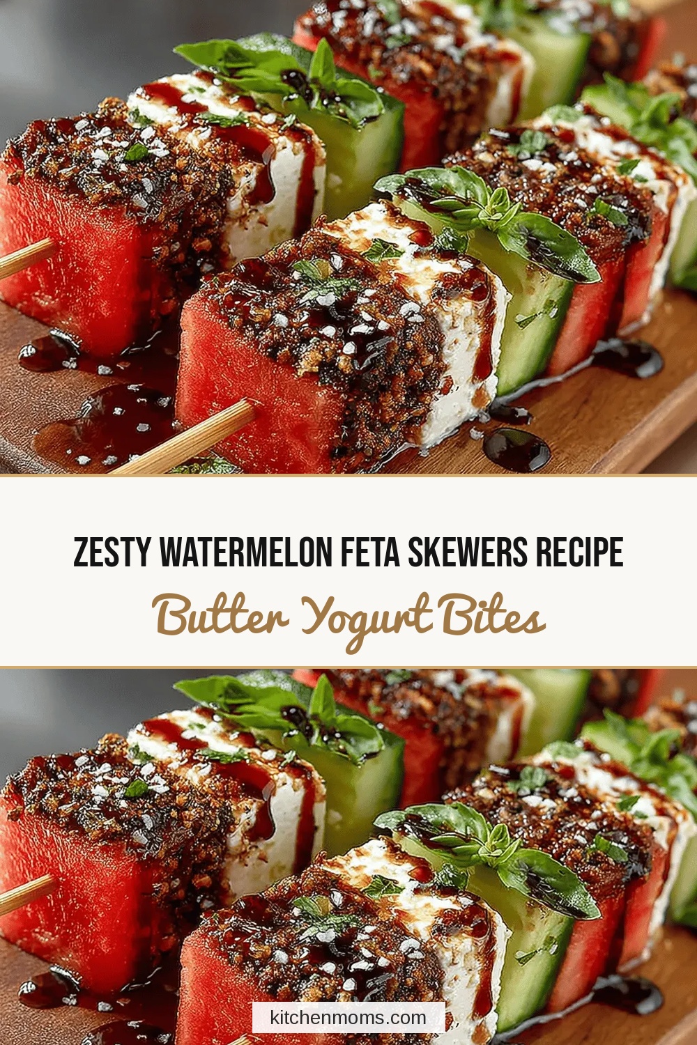 Zesty Watermelon Feta Skewers Recipe
