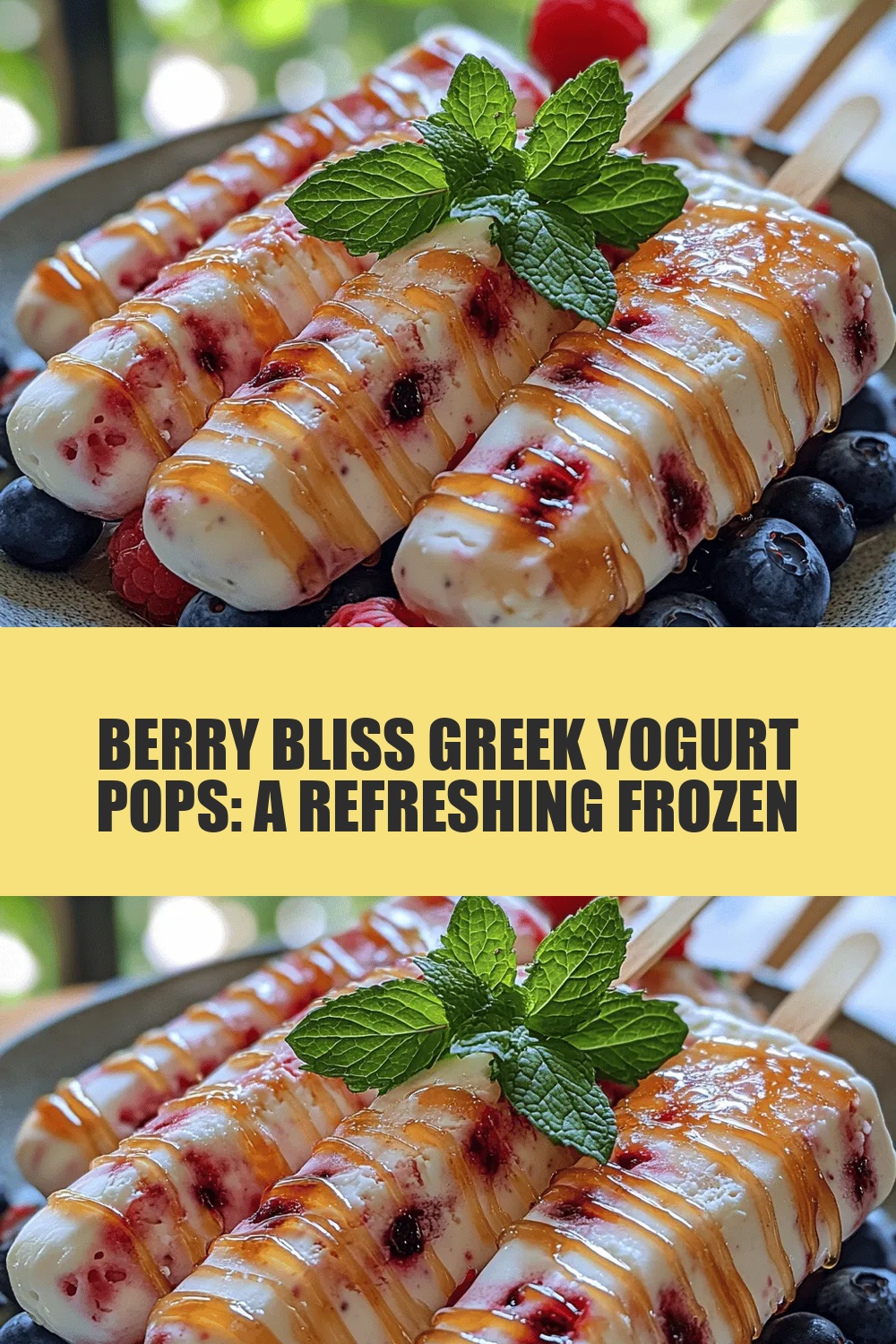 Berry Bliss Greek Yogurt Pops: A Refreshing Frozen Treat for Summer