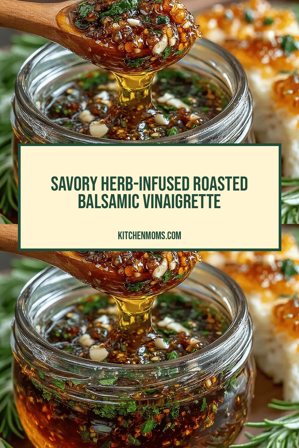 Savory Herb-Infused Roasted Balsamic Vinaigrette