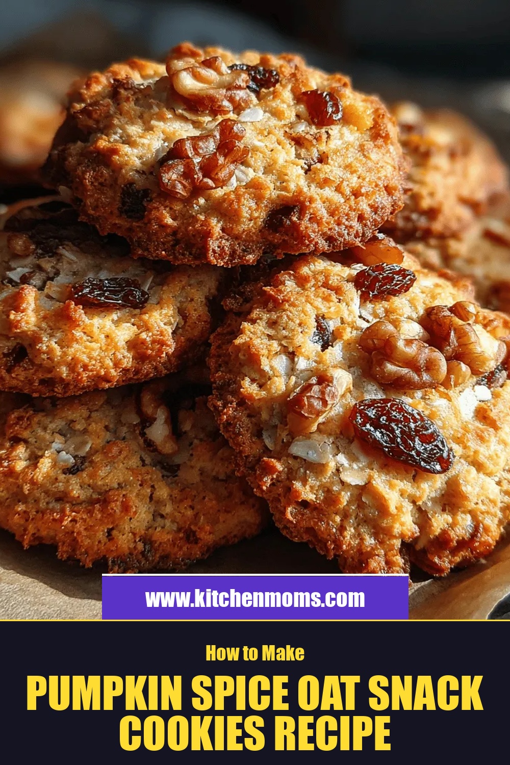 Pumpkin Spice Oat Snack Cookies Recipe