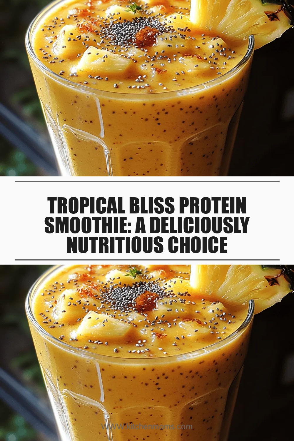 Tropical Bliss Protein Smoothie: A Deliciously Nutritious Choice