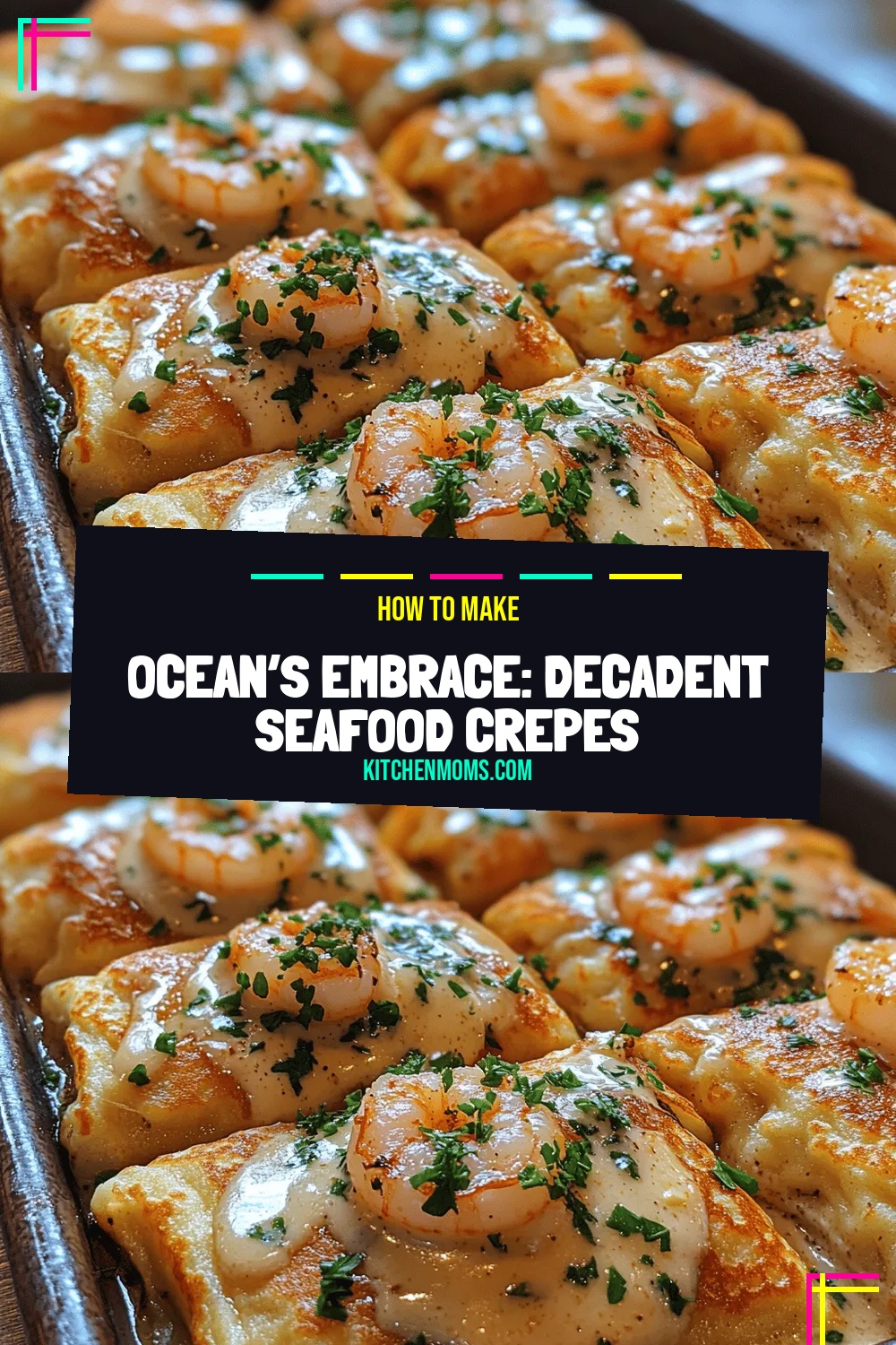 Ocean’s Embrace: Decadent Seafood Crepes