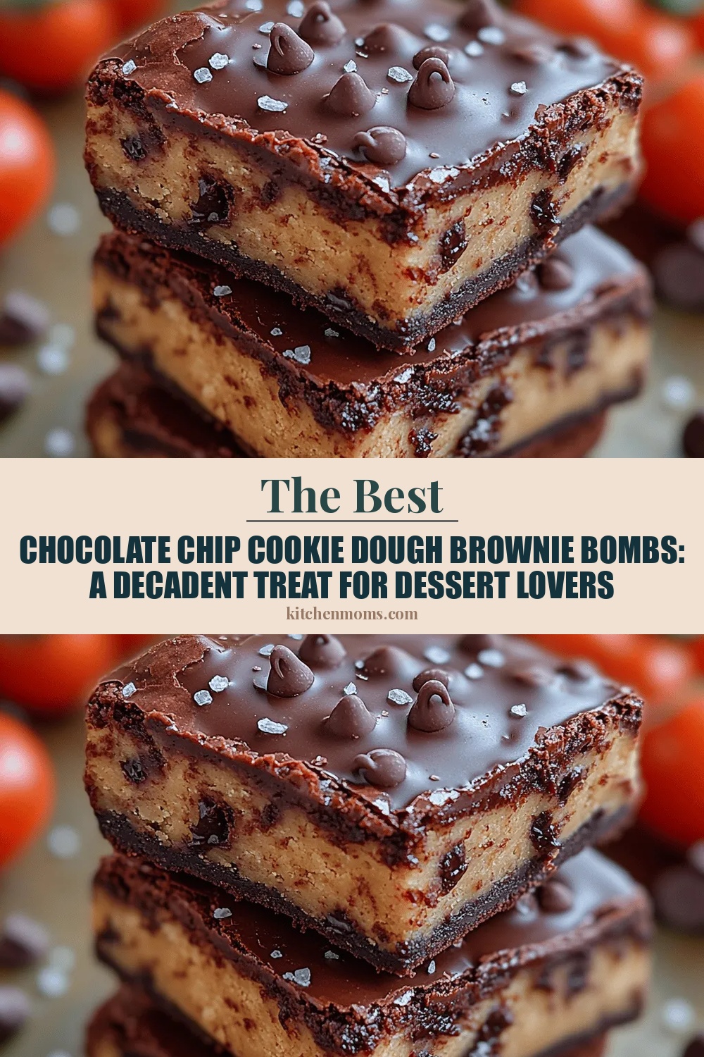 Chocolate Chip Cookie Dough Brownie Bombs: A Decadent Treat for Dessert Lovers