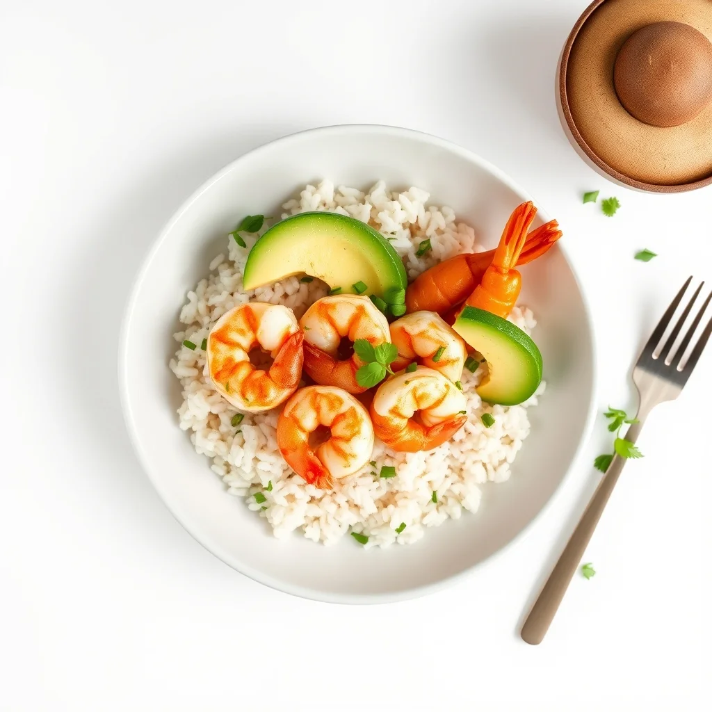 Savory Shrimp and Avocado Rice Bowl Recipe