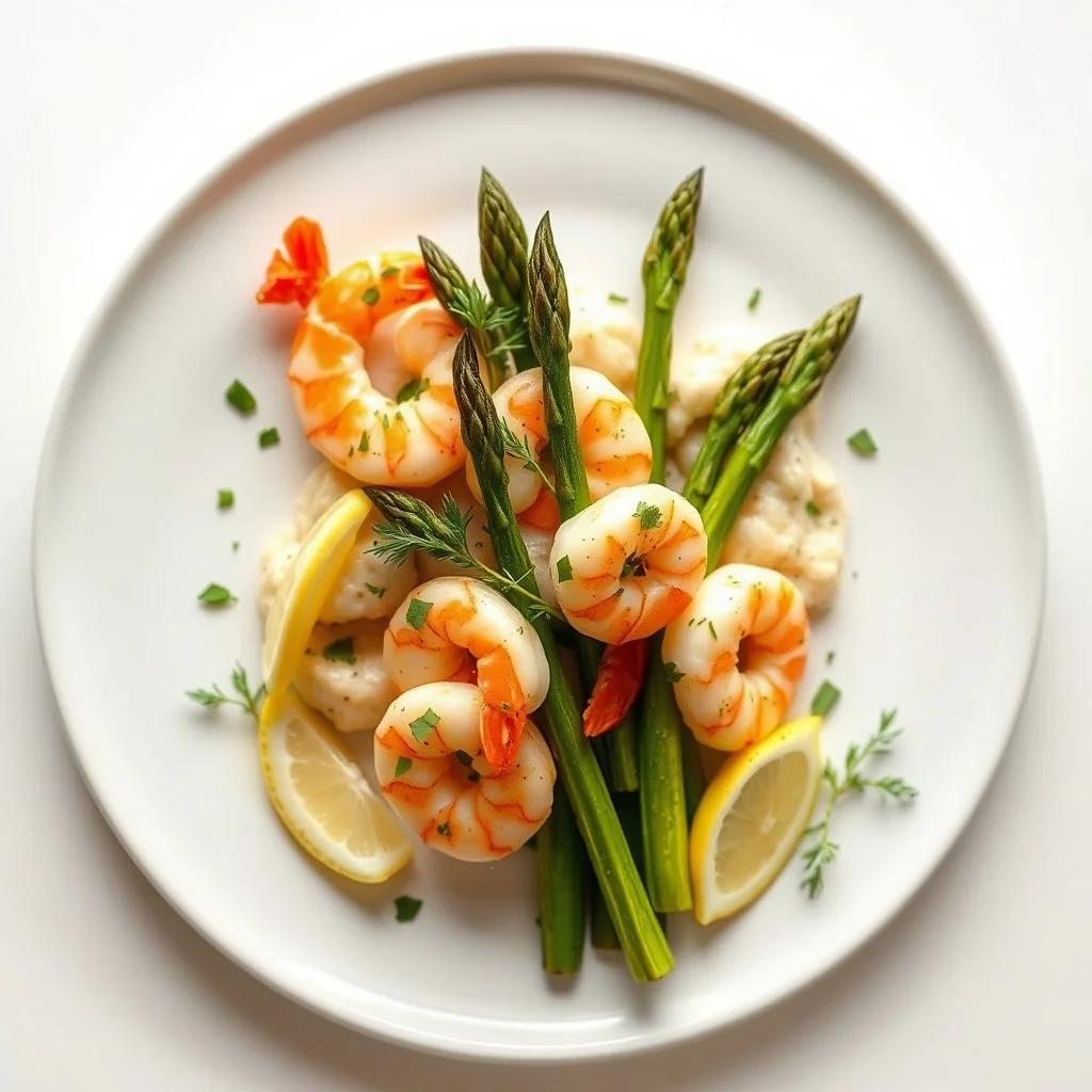 Zesty Lemon Garlic Shrimp and Asparagus Bake