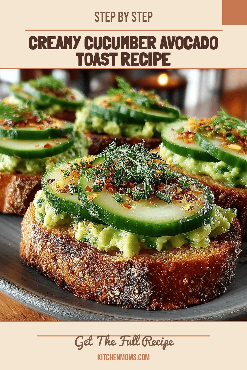 Creamy Cucumber Avocado Toast Recipe