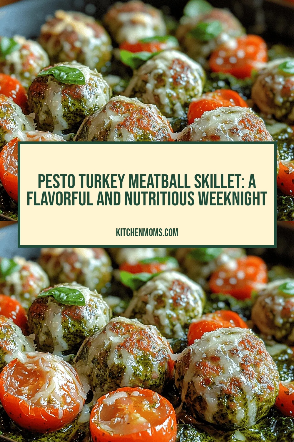 Pesto Turkey Meatball Skillet: A Flavorful and Nutritious Weeknight Delight