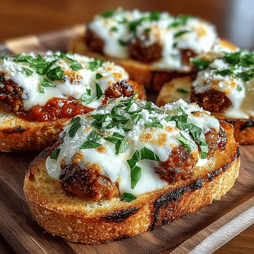 Mini Garlic Bread Meatball Melts: Preparing, Serving, and Enjoying