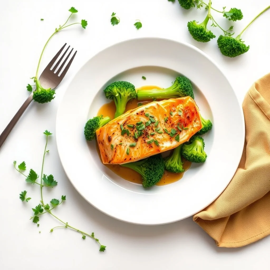Savory Honey Garlic Salmon & Broccoli Delight: A One-Pan Meal for Effortless Dining