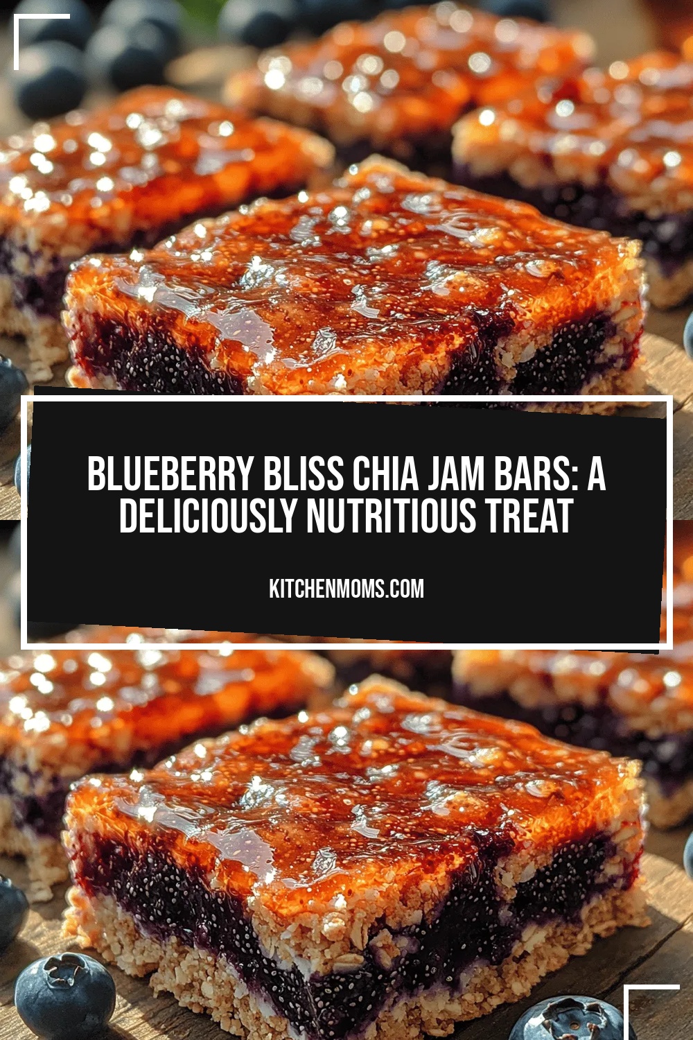 Blueberry Bliss Chia Jam Bars: A Deliciously Nutritious Treat