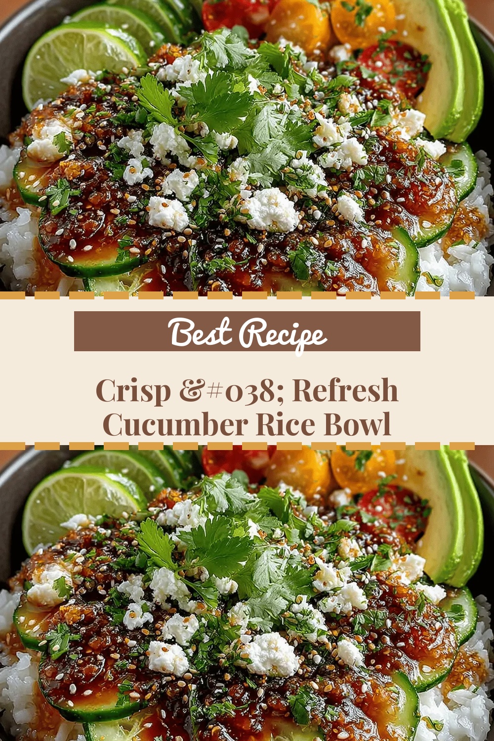 Crisp & Refresh Cucumber Rice Bowl