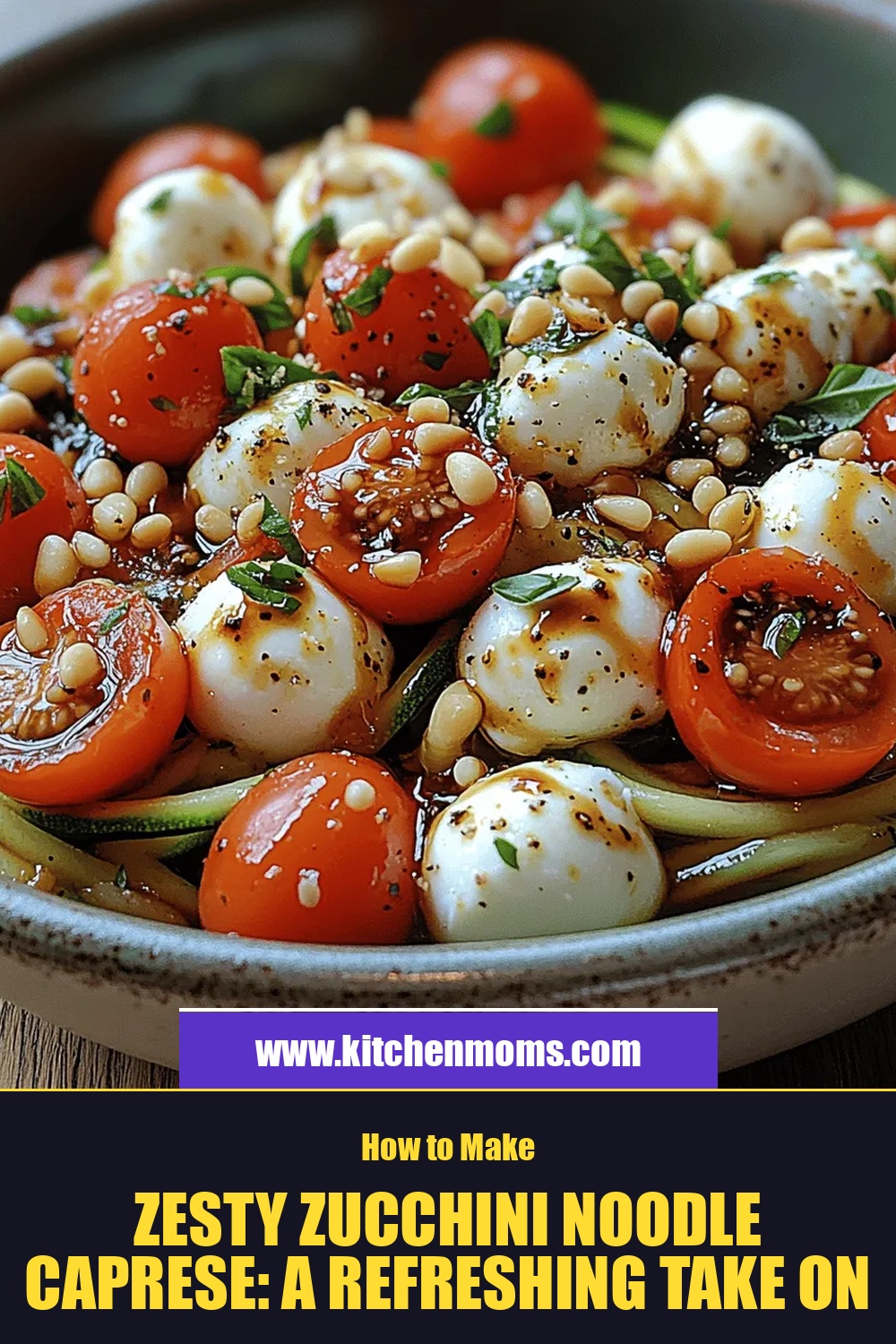 Zesty Zucchini Noodle Caprese: A Refreshing Take on a Classic Dish