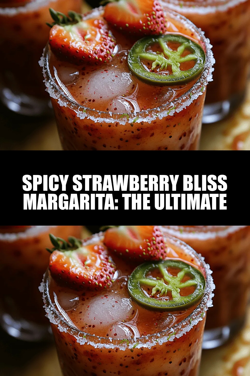 Spicy Strawberry Bliss Margarita: The Ultimate Summer Cocktail