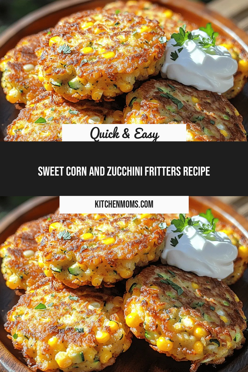 Sweet Corn and Zucchini Fritters Recipe