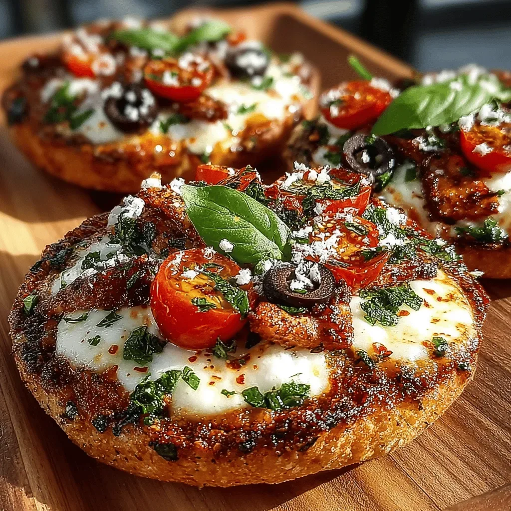 Zesty Zaatar Mini Pita Pizzas