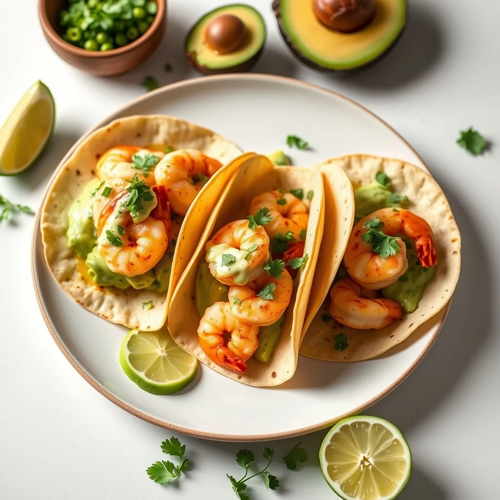 Zesty Shrimp Tacos with Creamy Avocado Lime Sauce: A Fresh Twist on Taco Night