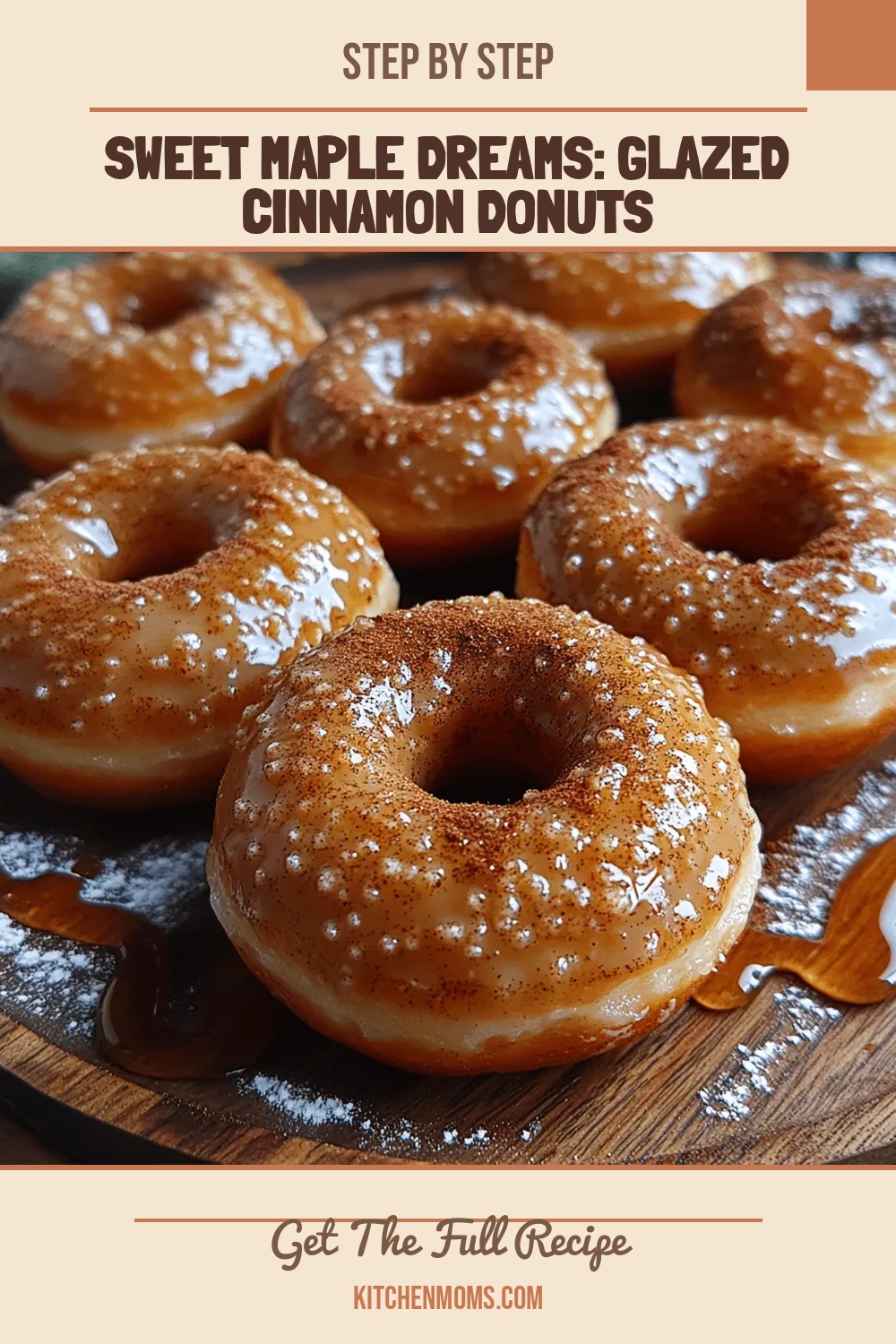 Sweet Maple Dreams: Glazed Cinnamon Donuts