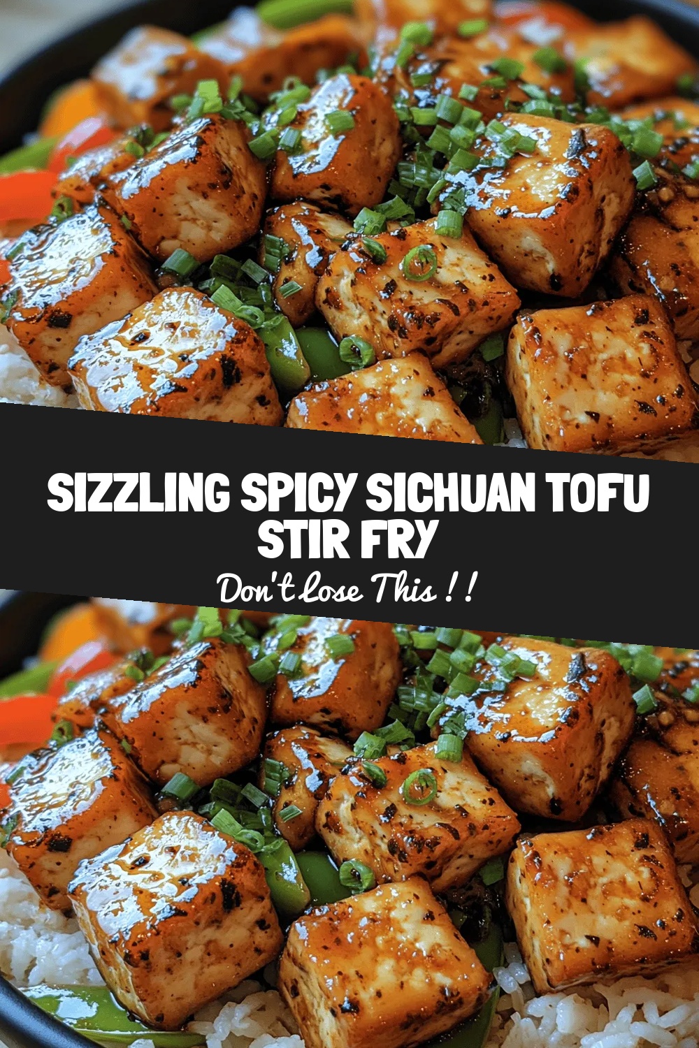 Sizzling Spicy Sichuan Tofu Stir Fry